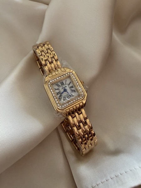 Reloj Cristal Dorado — Martina Joyería